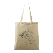 Lezec na skale jedným ťahom