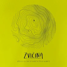 Zvičina - vrstevnice v kruhu