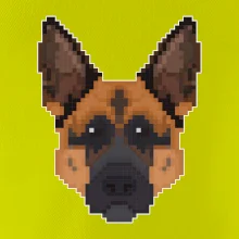Nemecký ovčiak - Rozpixelovaný