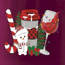 Vianoce, víno a snehuliak