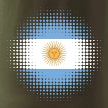 Argentína vlajka bodkovaná