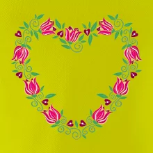 Červené tulipánové srdiečko (Pecka design) Červené tulipánové srdiečko (Pecka design)