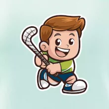 Ikona pozemný hokej chlapec