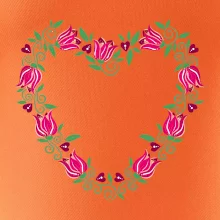 Červené tulipánové srdiečko (Pecka design)