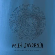 Velký Javorník (Beskydy) - vrstevnice v kruhu