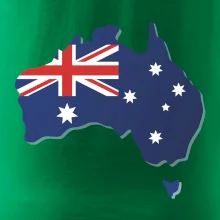 Austrália - vlajka mapa