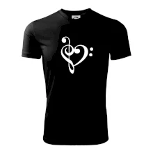 Husľový kľúč srdce Husľový kľúč srdce