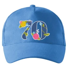 Kvetinové číslo kreslené - 70