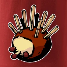 Gaštanový ježko - prsník