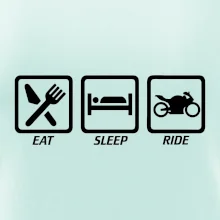 Eat sleep ride - cesta Eat sleep ride - cesta