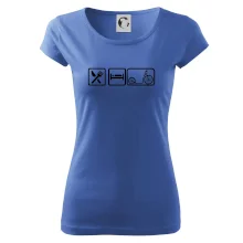 Eat sleep kolobežka veľké a malé koleso