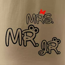 Mr, Mrs a Jr rodinná trička