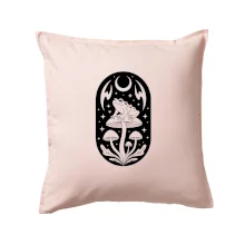 Goblincore čiernobiela oválna žaba