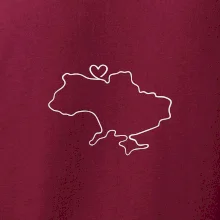 Mapa Ukrajiny - srdce