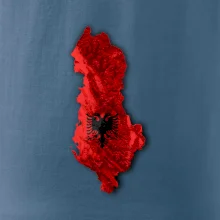 Mapa Albánsko reliéf hôr Mapa Albánsko reliéf hôr