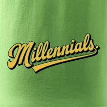 Generace Y - Millennials žlutý nápis
