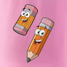 Parové tričko - Ceruzka a guma