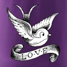 Love holubica - kreslená