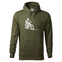 MTB kreslený cyklista