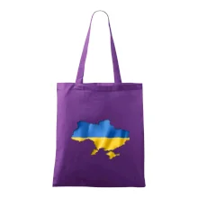 Ukrajina vlajka mapa