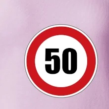 Dopravná značka - obmedzenie rýchlosti 50