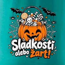 Sladkosť alebo žart tekvicový košík