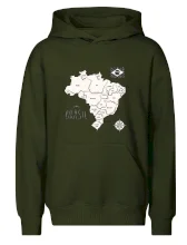 Brazília mapa s názvami regiónov