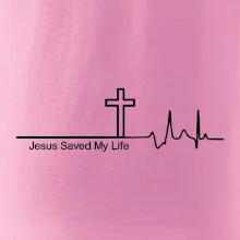 Jesus Saved My Life kríž ekg