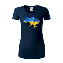 Ukrajina vlajka mapa