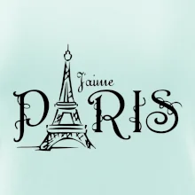 Paris nápis Eiffelovka rovný Paris nápis Eiffelovka rovný