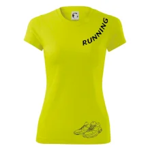 Running nápis šikmo