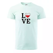 Love Poľská vlajka Love Poľská vlajka