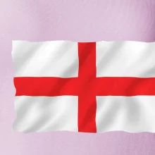 Anglická vlajka vejúca