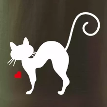 Zamilovaná mačka prehnutá