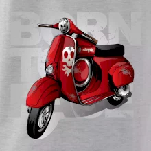 Scooter born to ride red