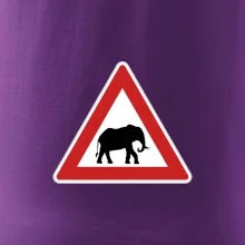 Dopravná značka - Pozor slon