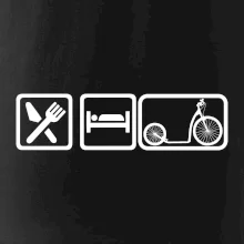 Eat sleep kolobežka veľké a malé koleso