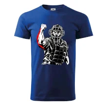 Baseballový rozhodčí signalizuje strike
