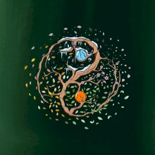 Yin & Yang strom - zima, leto