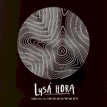 Lysá hora - vrstevnice v kruhu