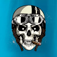 Motorkárska helma a cigara