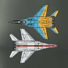 Mig 29 Fulcrum zo spoda a zo shora