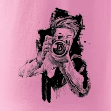 Fotograf kreslený ceruzkou