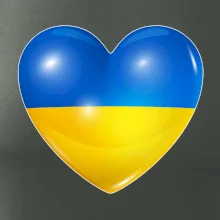 Ukrajina srdce vlajka