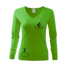 Mapa ČR + kolo na prsu Mapa ČR + kolo na prsu