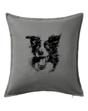 Čiernobiela karikatúra Border kólia