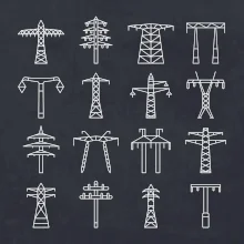 Typy stožiarov vysokého napätia Typy stožiarov vysokého napätia