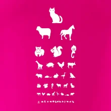 Očný test zvieratká Očný test zvieratká