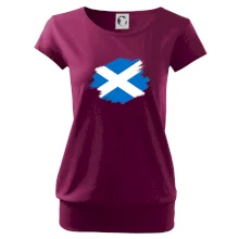 Škótska vlajka kreslená štetcom