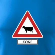 Dopravní značka - Pozor koně / kráva